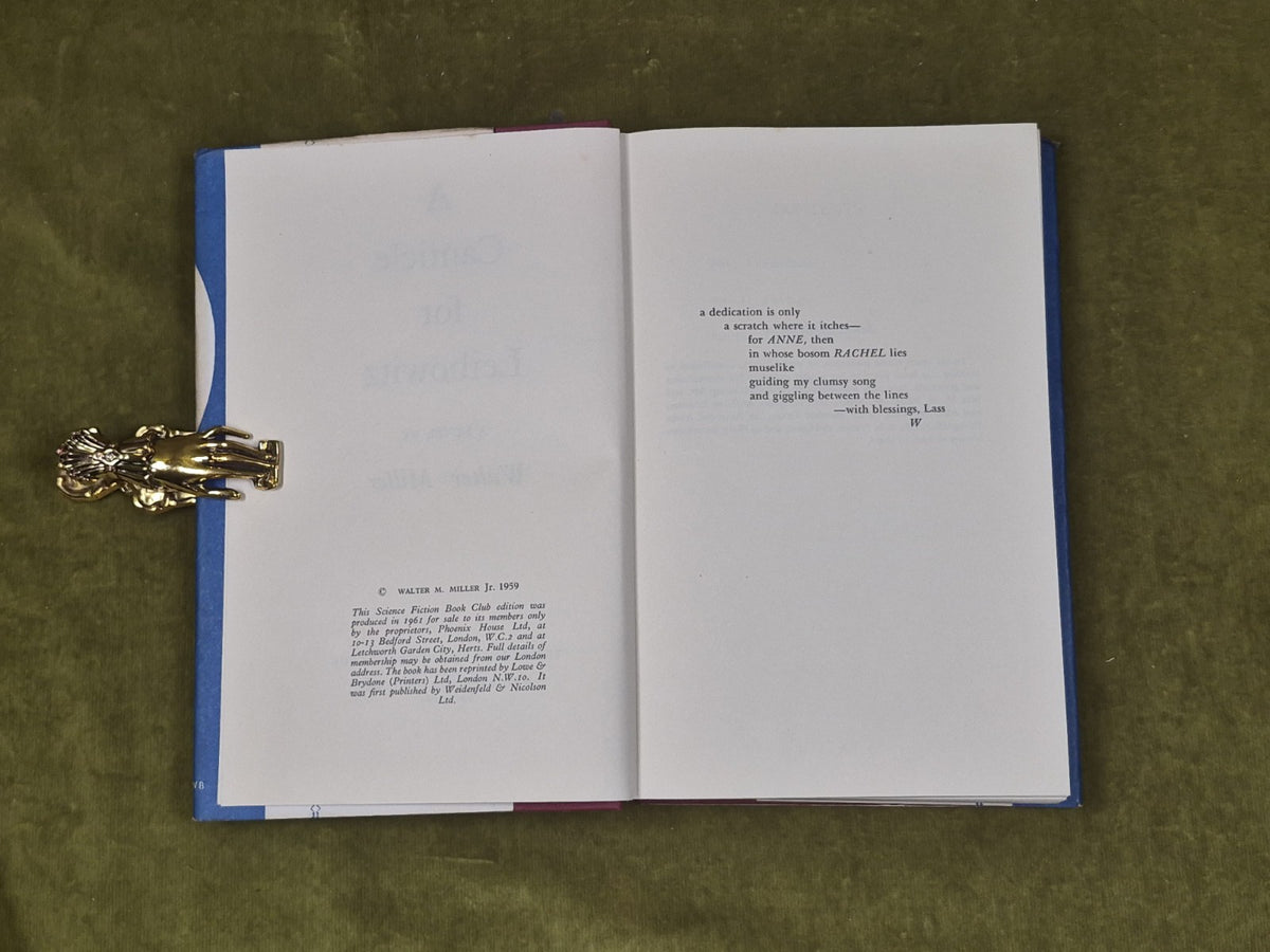 A Canticle for Leibowitz - Walter Miller Science Fiction Book Club 1959 HB DJ4