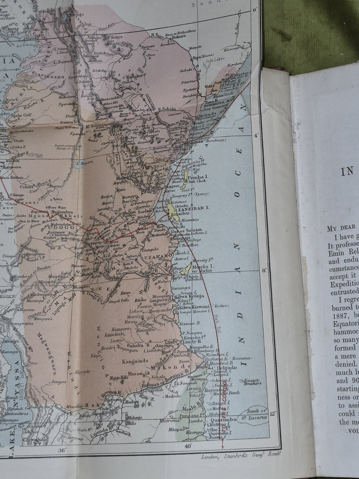 IN DARKEST AFRICA - HENRY M. STANLEY 2 Volume Edition Sampson Low Marston 1890 8