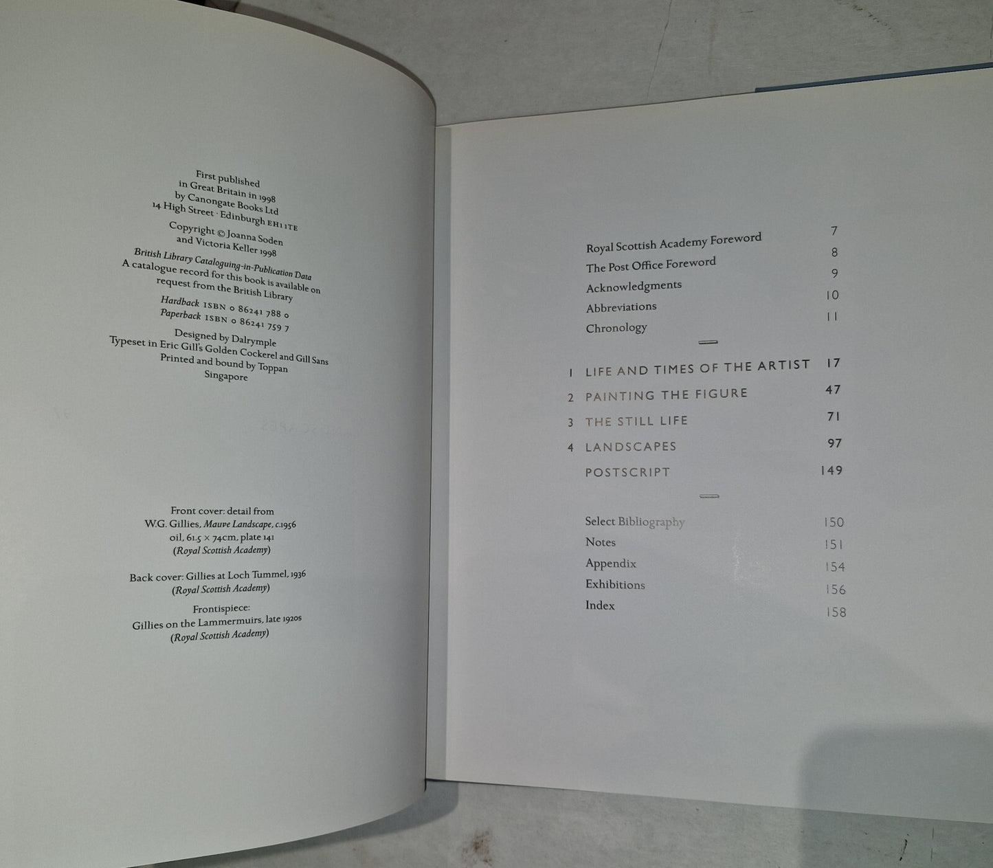 William Gillies: A Monograph. Joanna Soden, Victoria Keller. 1998 Cannongate 1st2
