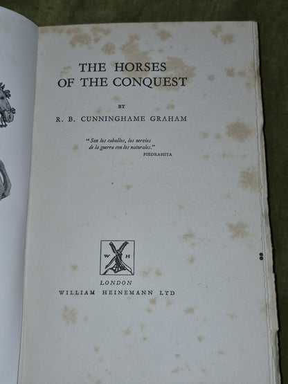 The Horses of the Conquest Cunninghame Graham 1930 First Edition6
