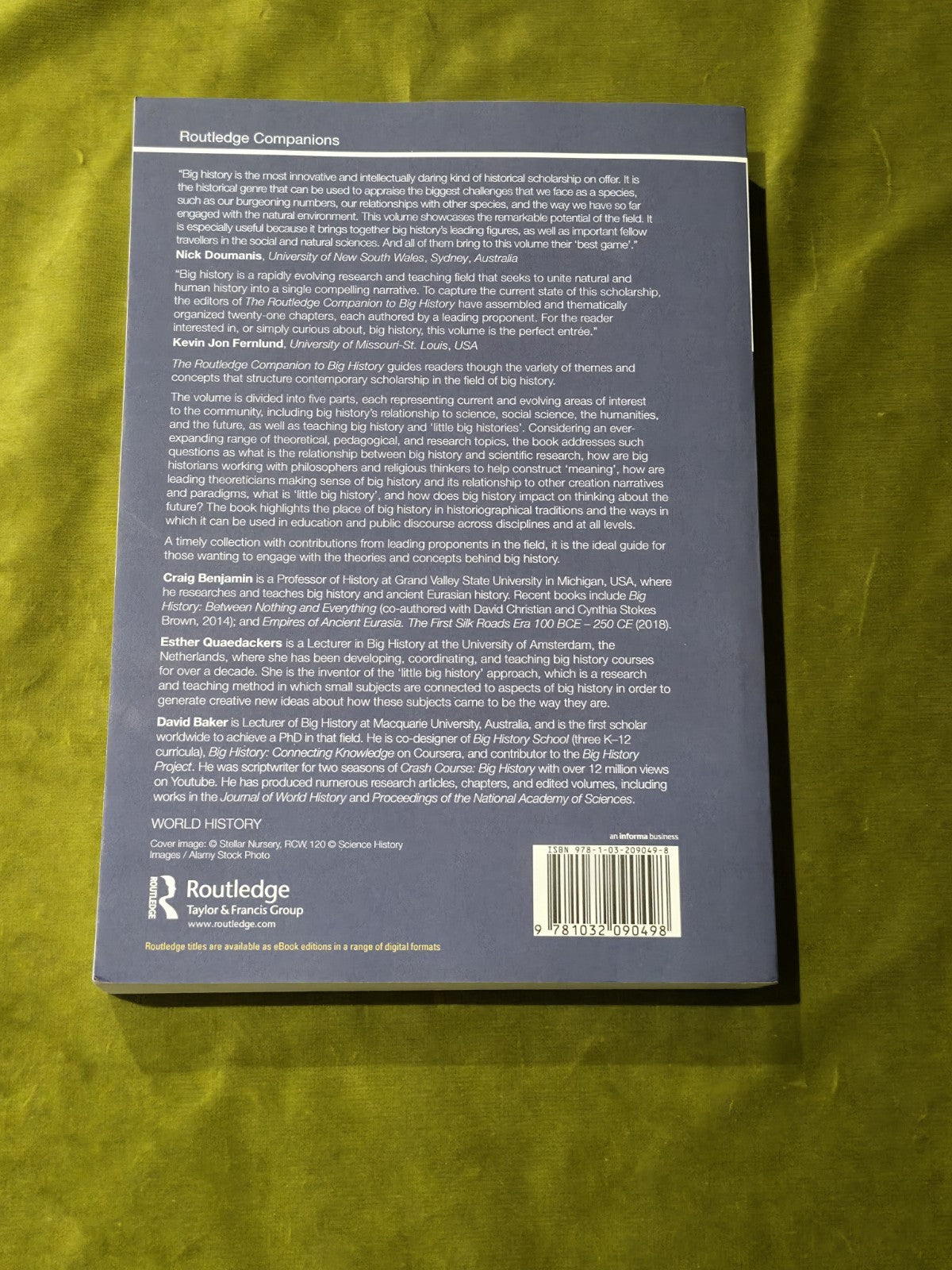The Routledge Companion to Big History - Craig Benjamin 1