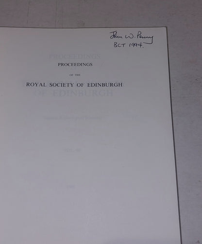 The Environment Of Estuary And Firth Of Clyde (1986) Allen Et Al. [Royal Society3