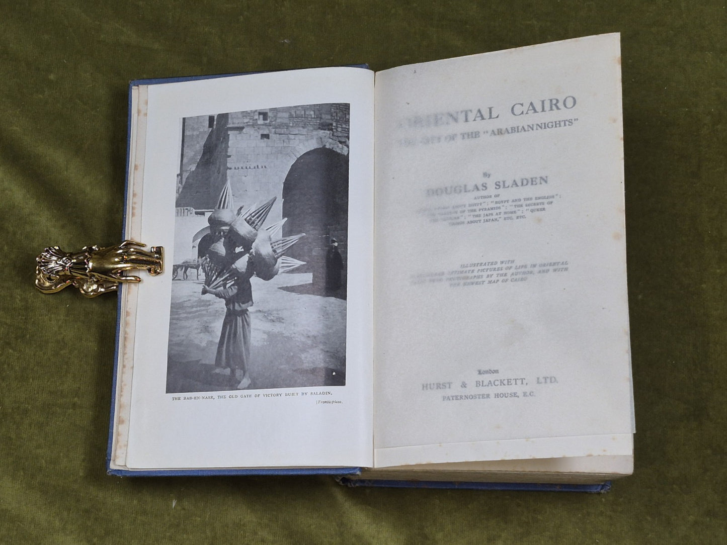 Oriental Cairo The City Of Arabian Nights w/ Map Douglas Sladen , Hurst4