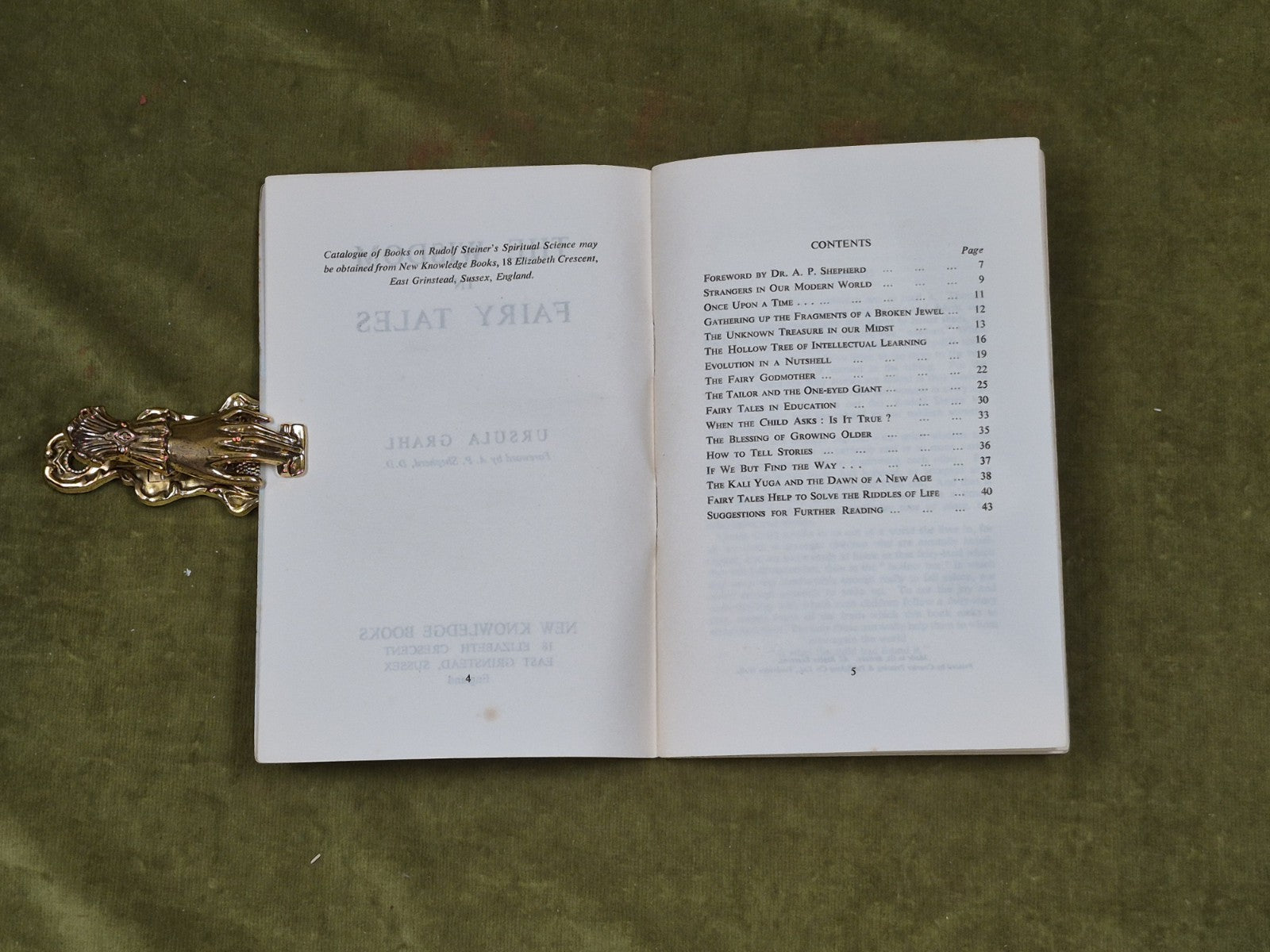 The Wisdom in Fairy Tales - Ursula Grahl New Knowledge Books 1st Ed R. Steiner4