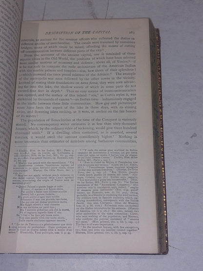 History Of The Conquest Of Mexico William H Prescott New & Revised Ed 1888 Hb7