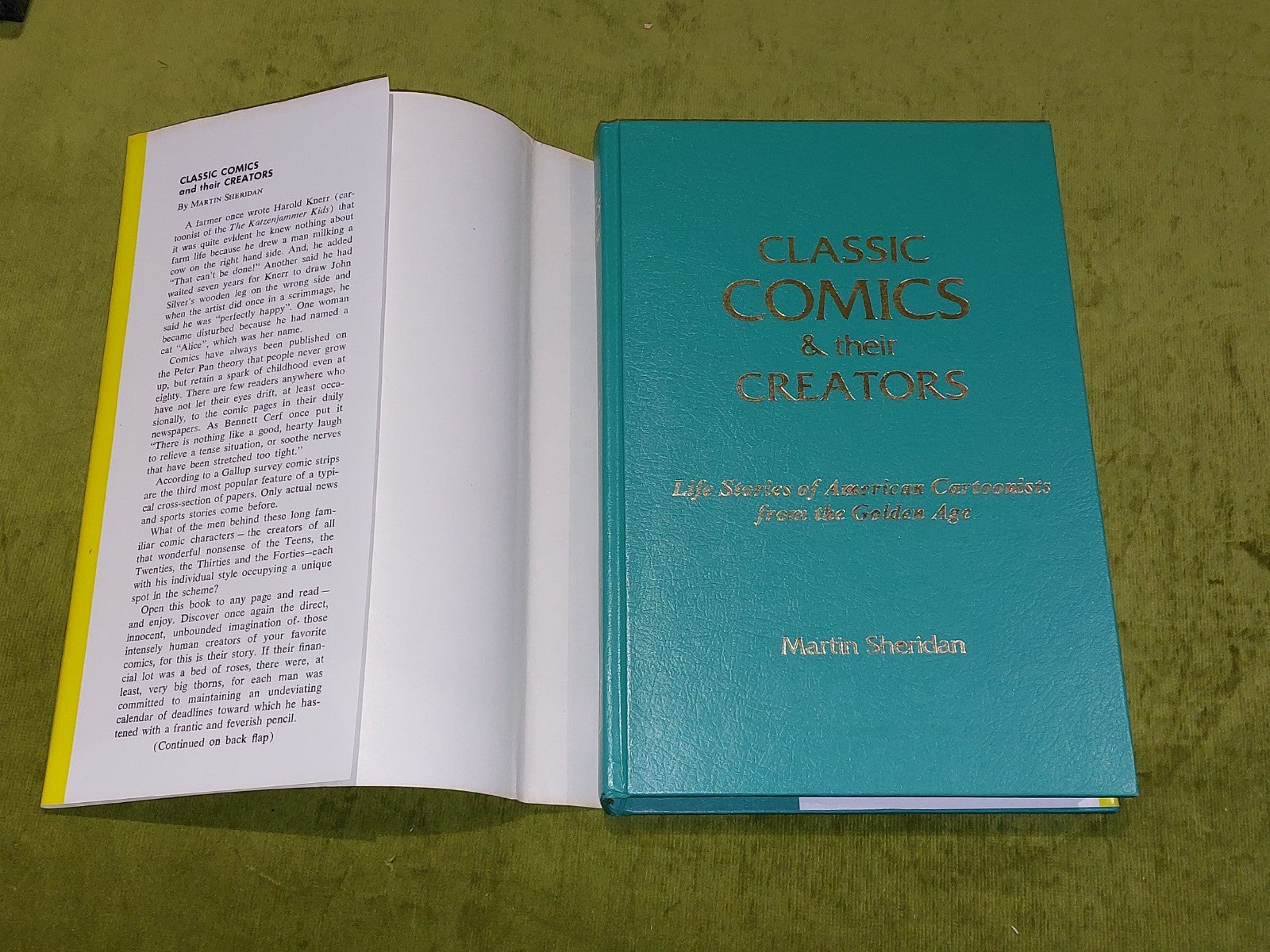 Classic Comics & Their Creators By Martin Sheridan (1973) [Post Era] Hb Book2