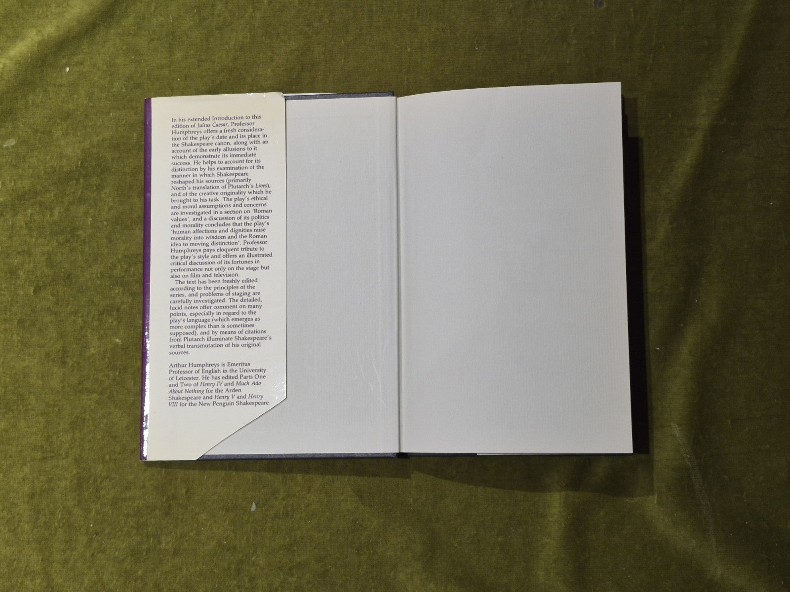 The Oxford Shakespeare - Julius Caesar - Ed. Arthur Humphreys VGC HB DJ4