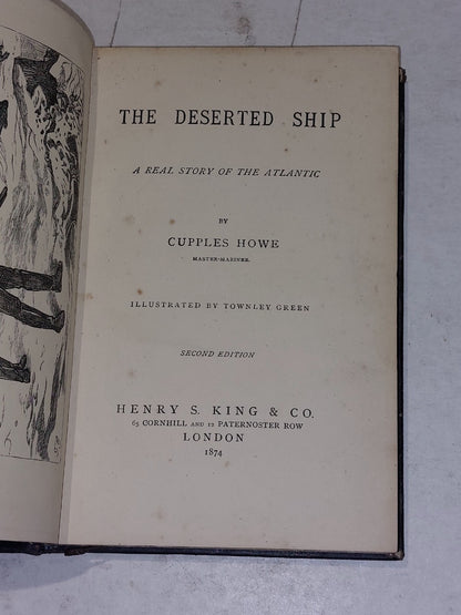The Deserted Ship By Cupples Howe [Henry S King & Co] (1874) Hb Book3
