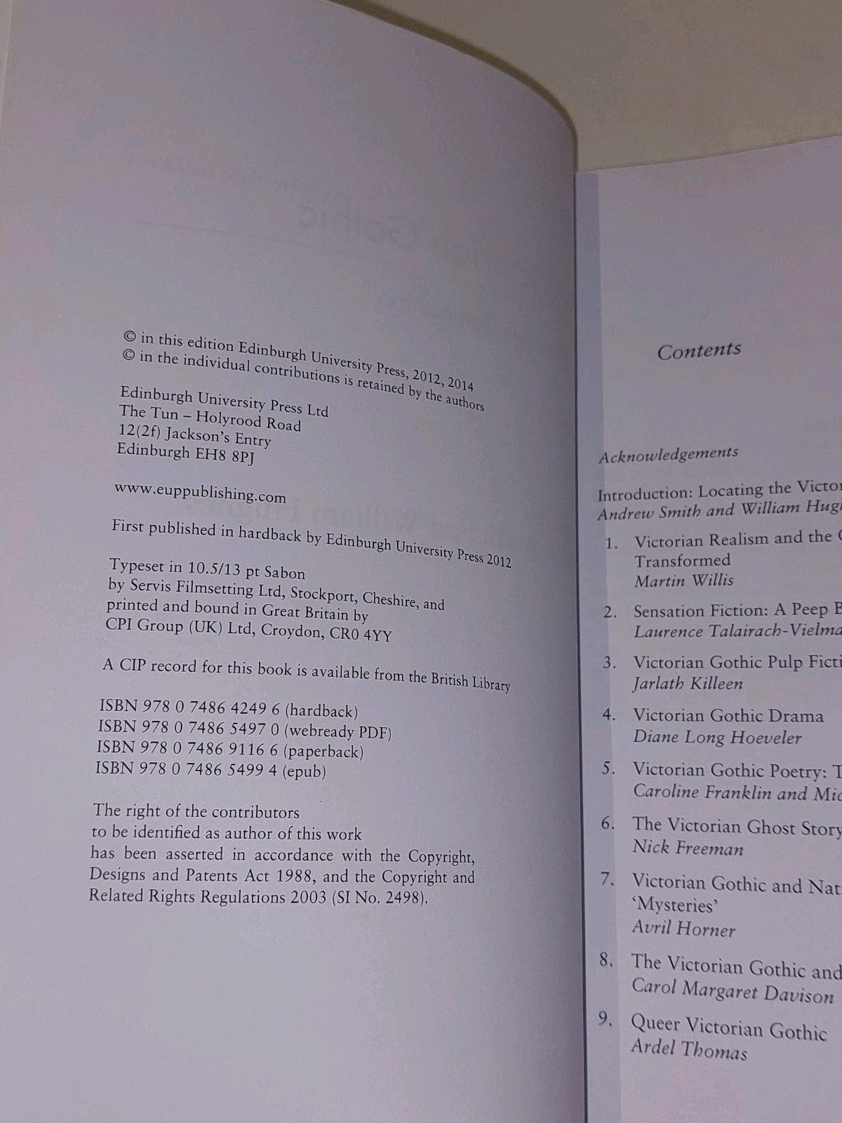 The Victorian Gothic  Edinburgh Companions to the Gothic By A Smith & W Hughes 3