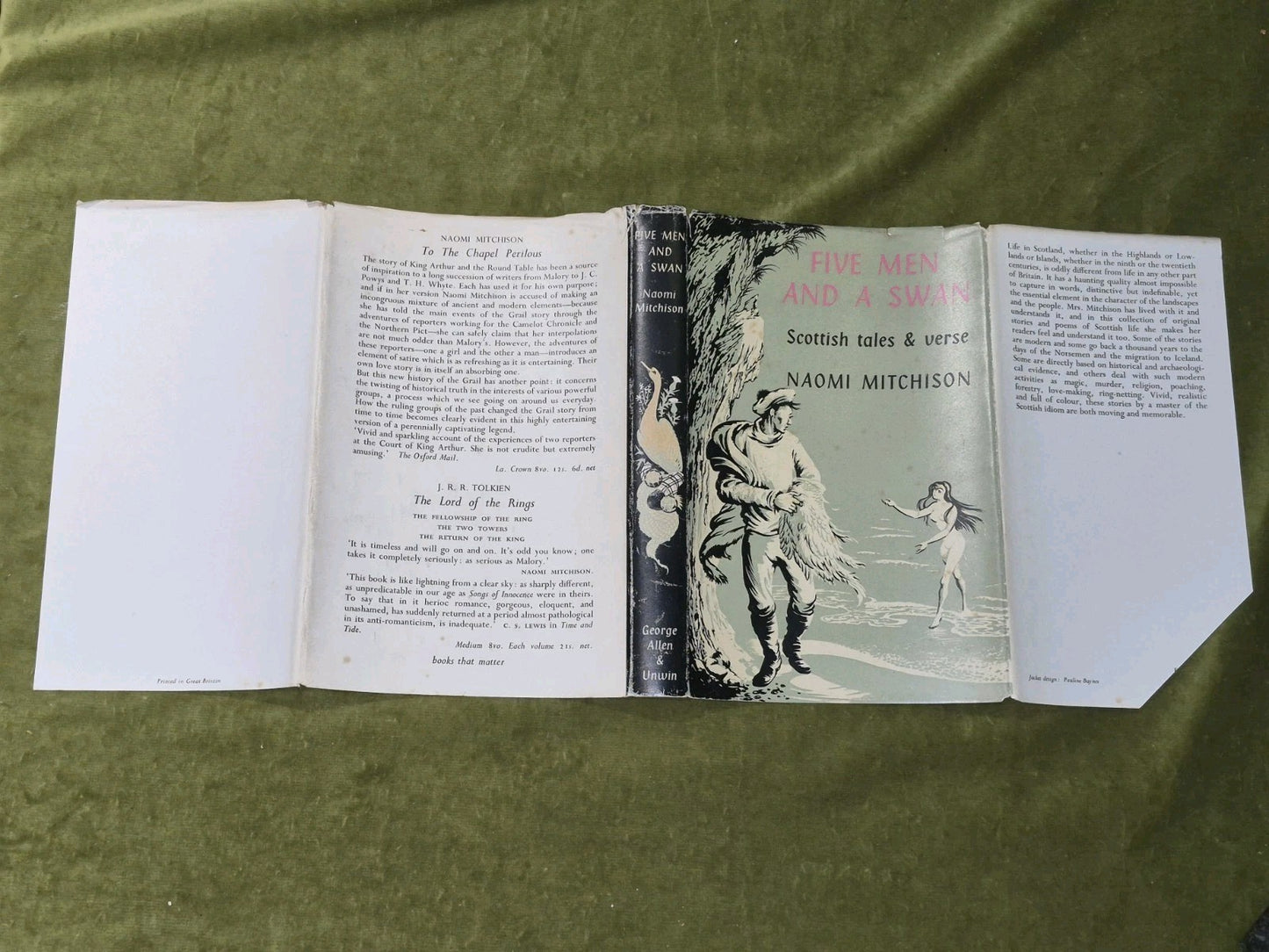 Naomi Mitchison Five men and a swan 1957 Dustjacket4
