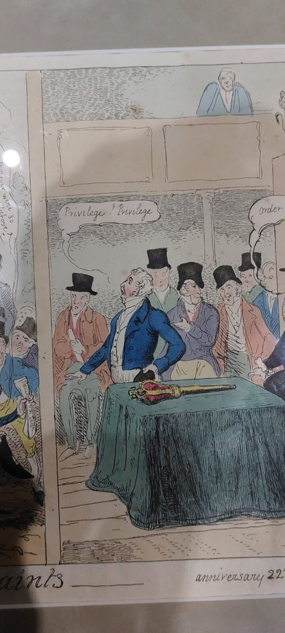 George Cruikshank, Benbow Pub 1820 PERSECUTION OF THE SAINTS Political Satirical5