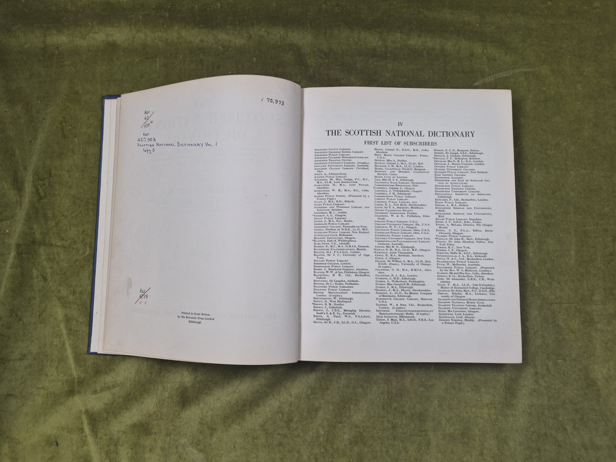 Scottish National Dictionary - Grant & Murison 1974 1st ed Quarter Leather4
