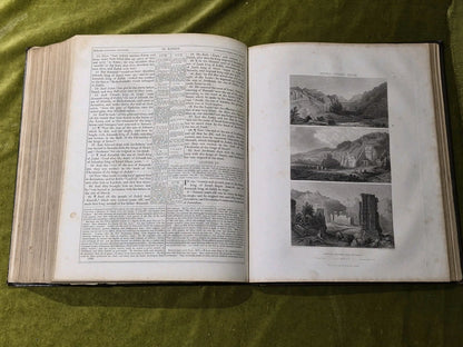 John Brown’s Self Interpreting Bible. Both Volumes (complete) Blackie Circa 184513