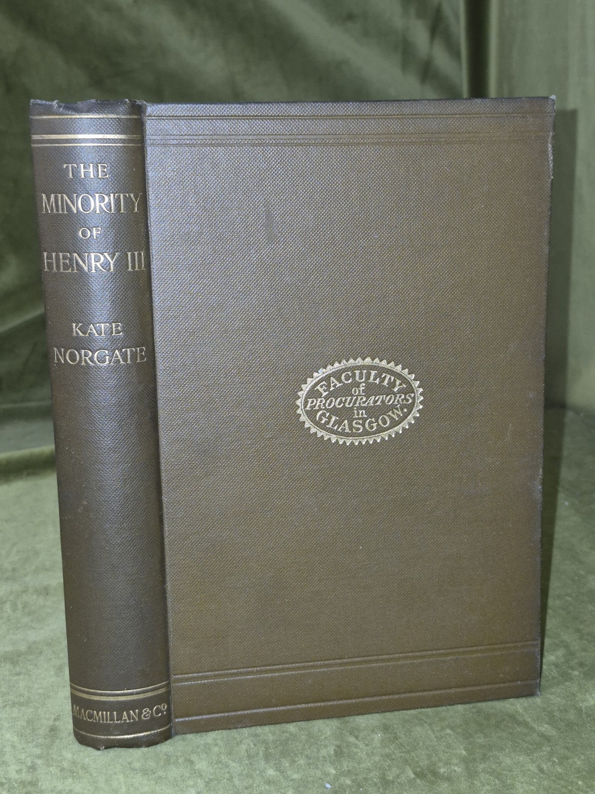 The Minority of Henry III Kate Norgate 1912 First edition0