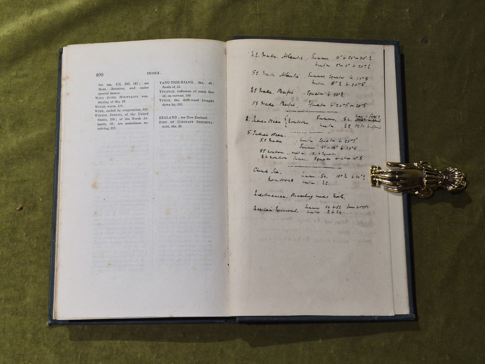 Physical Geography , Prevailing Winds and Currents - John Knox Laughton 1873 2nd7