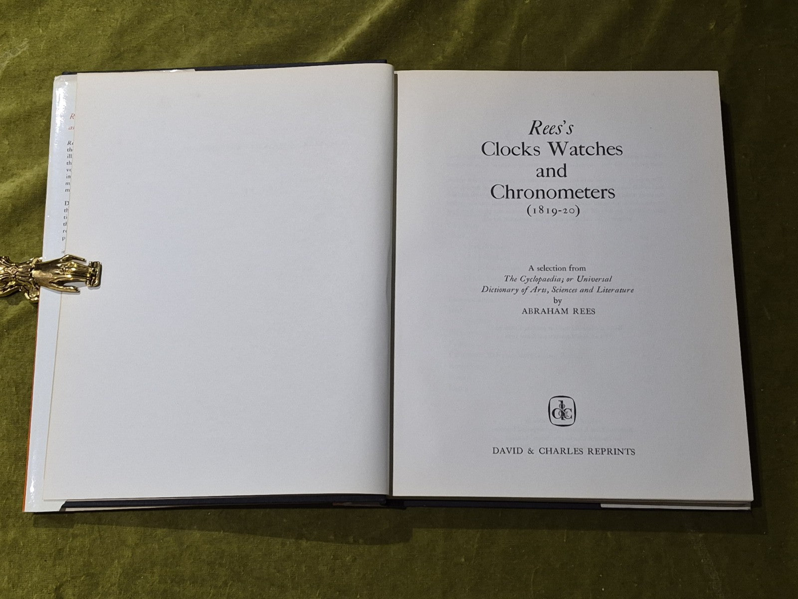 REES'S CLOCKS WATCHES AND CHRONOMETERS 1819-203