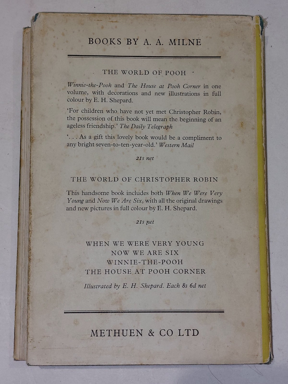 The Wind In The Willows Kenneth Grahame 1st Colour Edition Ernest H Shepard 19591