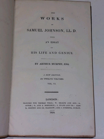 The Works Of Samuel Johnson Complete Set Of 12 Twelve Volumes (1824) Leather18