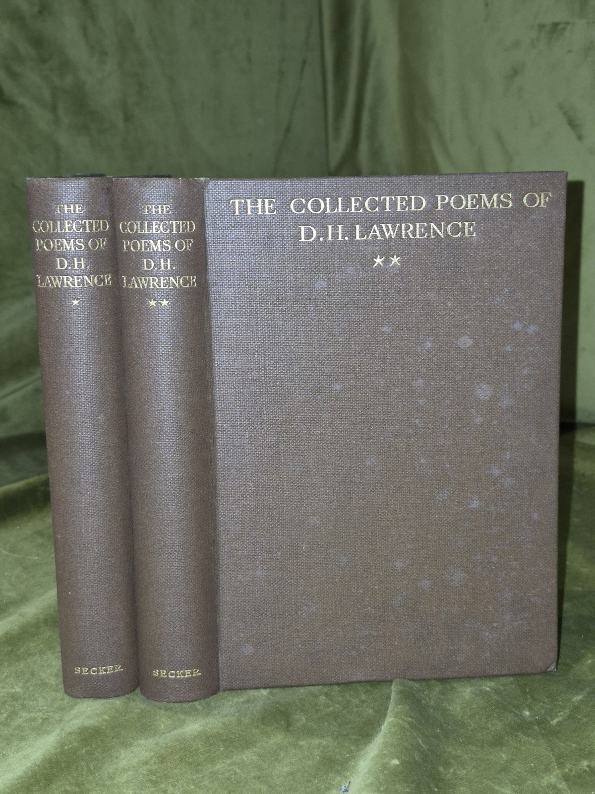 The Collected Poems of D. H. Lawrence (1928 First Edition) Complete Two Volumes0