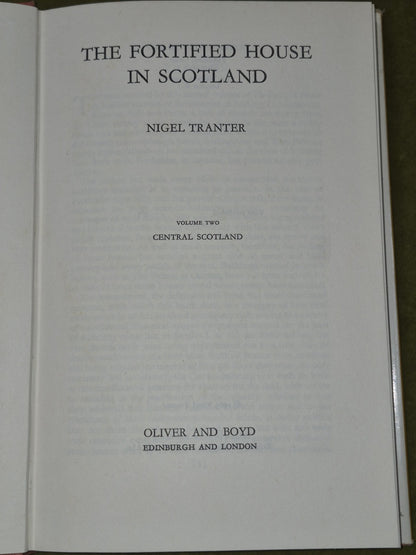 The Fortified House in Scotland Nigel Tranter First Editions + Facsimile HB DJ11