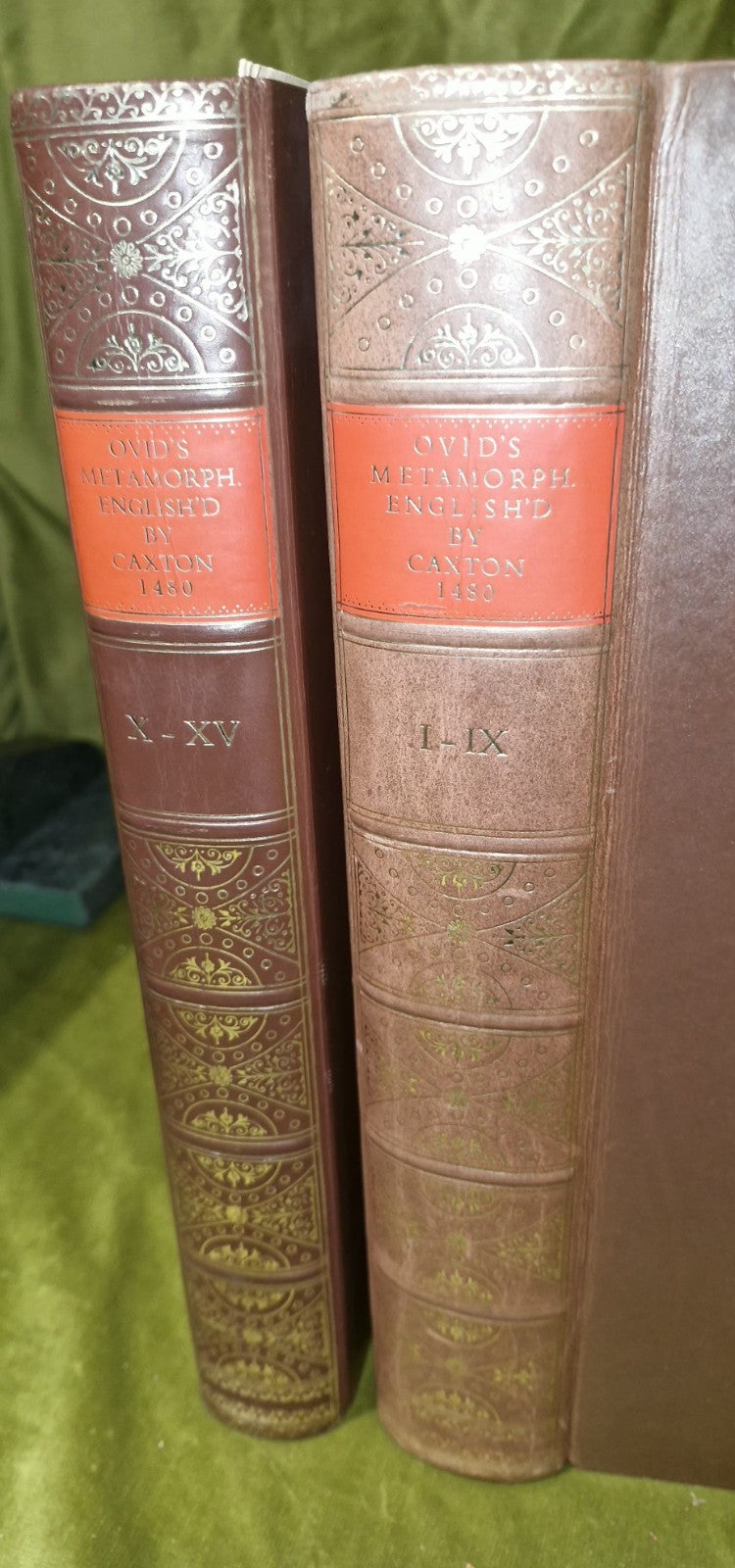William Caxton The Metamorphoses Of Ovid Vol 1 &2 1968 Facsimile Edition- VGC12
