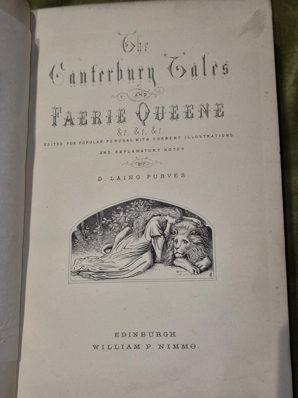 The Canterbury Tales and Faerie Queene by D. Laing Purves HB, 18755