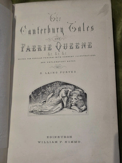 The Canterbury Tales and Faerie Queene by D. Laing Purves HB, 18755