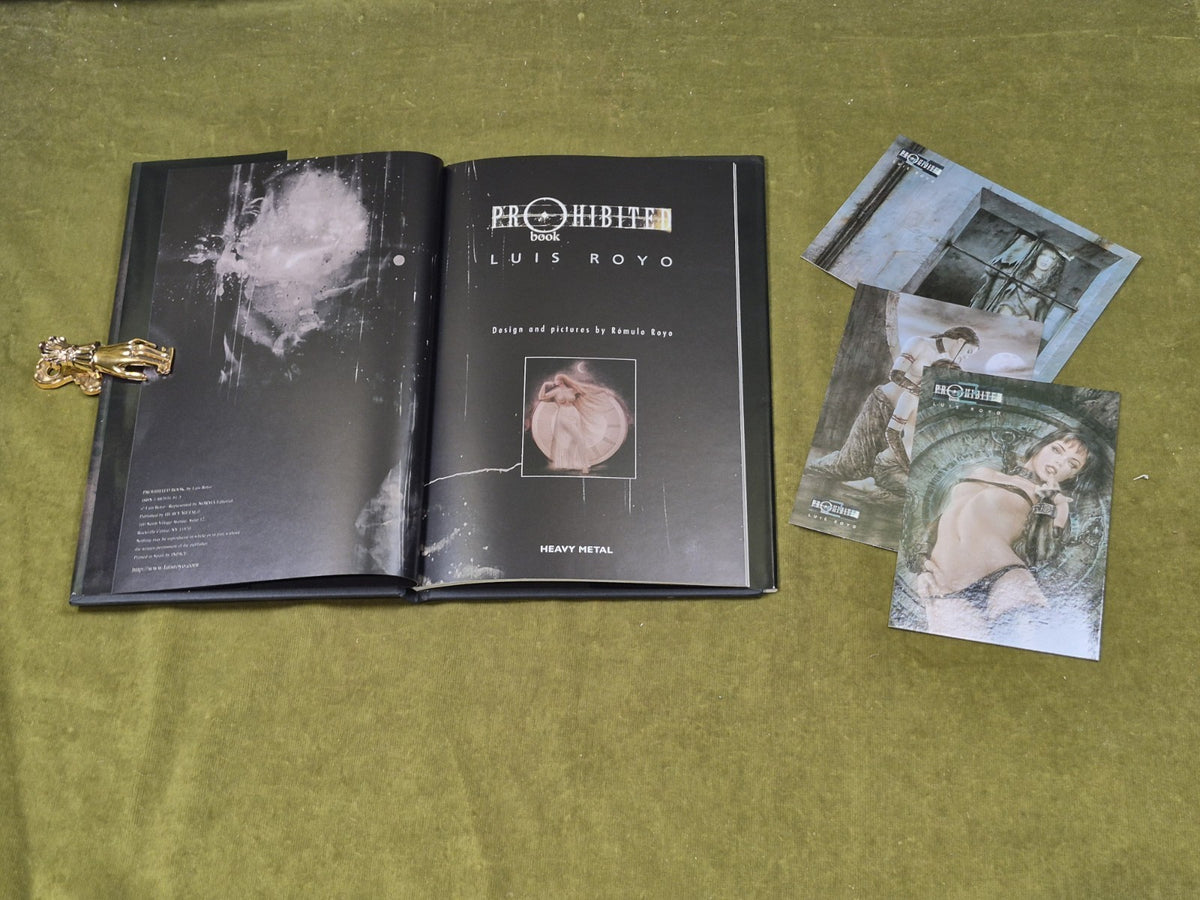 Luis Royo - Prohibited Books #1-3 - Heavy Metal , Adult Art Book HB DJ2