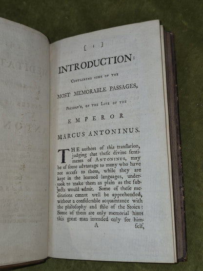 The Meditations of the Emperor Marcus Aurelius Glasgow 1741 Robert Foulis 4