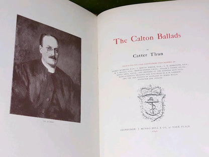 The Calton Ballads (1898) Catter Thun  Limited  Signed  First Edition 4
