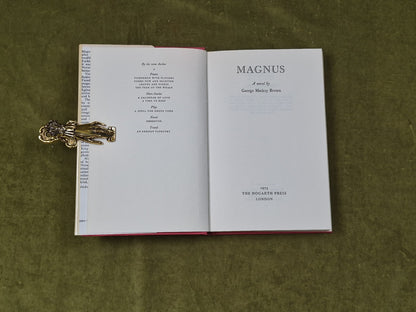 Magnus - George Mackay Brown , Hogarth 1973 1st HB DJ4