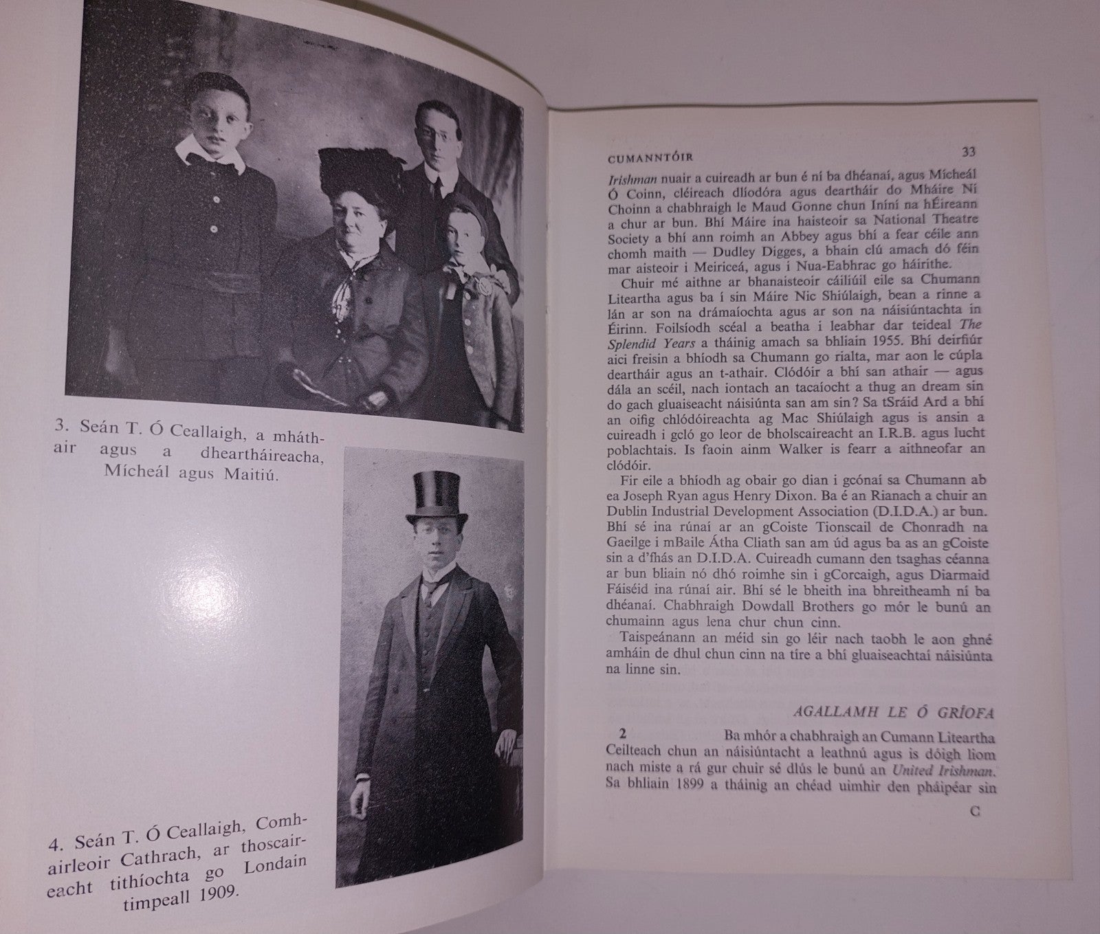Seán T. Scéal a bheatha á insint ag Seán T. 1st Ed, HB DJ Ó Conluain, Proinsias8