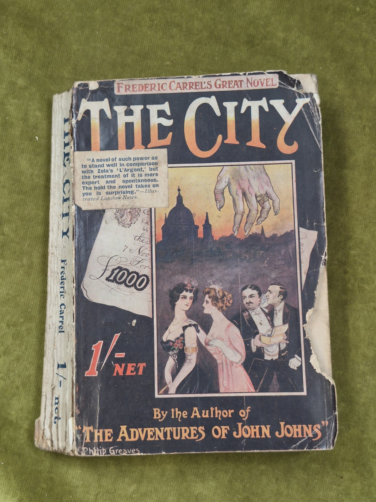 Frederic Carrel The City 1909 Hutchinson & Co Paperback0