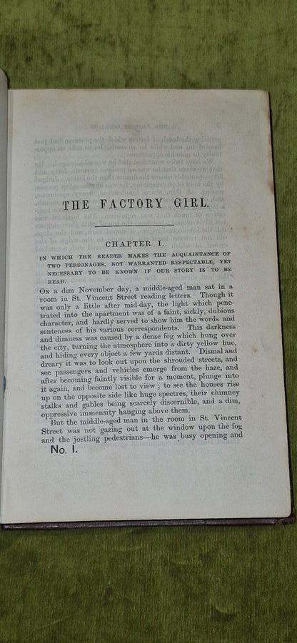 Factory Girl or the Dark Places of Glasgow (1868) by David Pae pub. John Menzies11