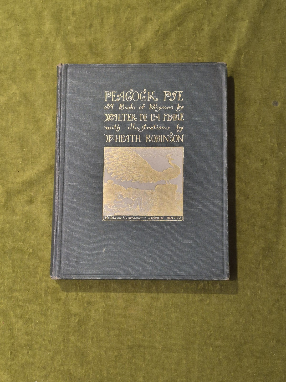 Peacock Pie - Walter De La Mare , illus W Heath Robinson 1919 1st HB0