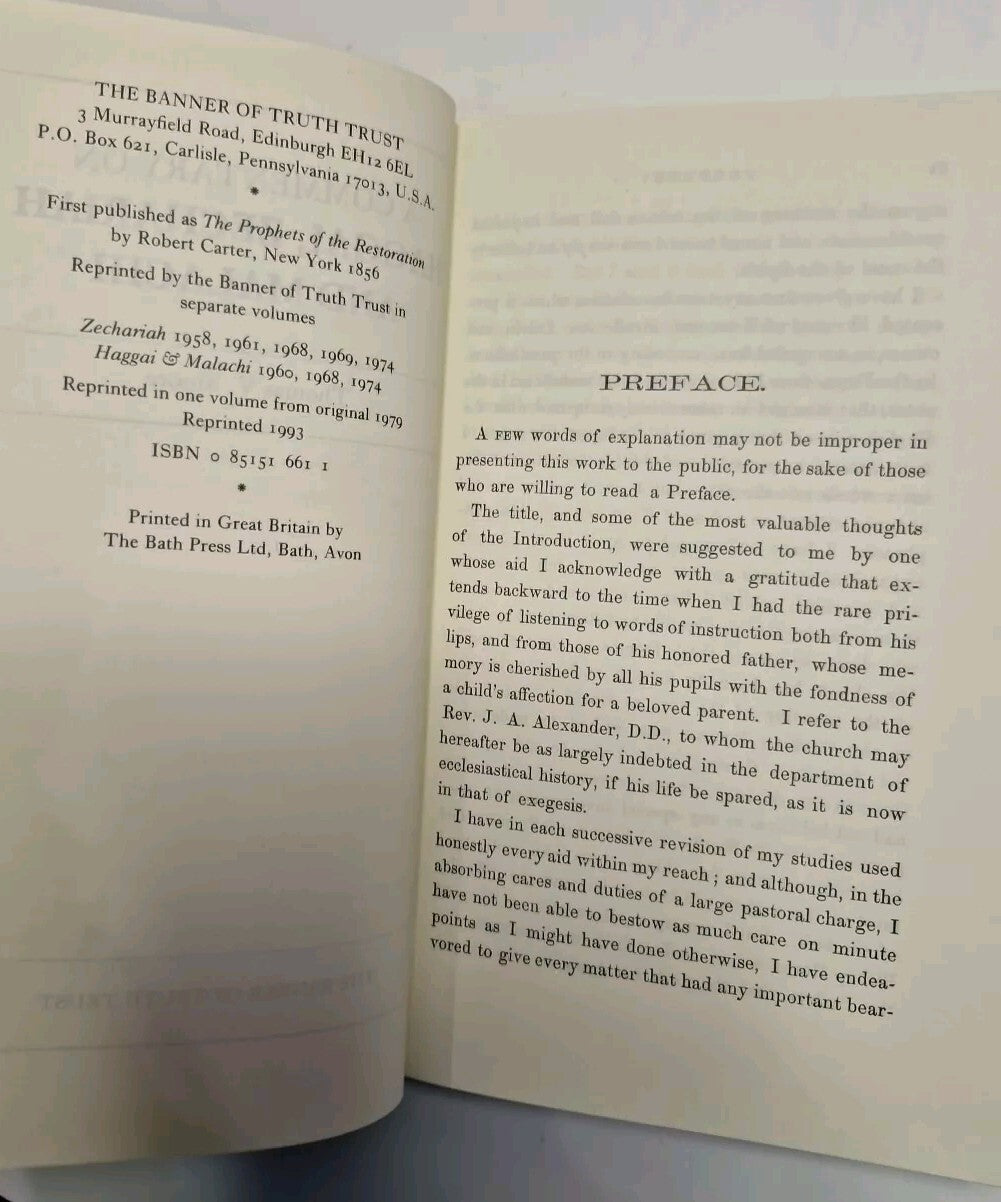 HAGGAI, ZECHARIAH & MALACHI (GENEVA SERIES OF By T. V. Moore  Hardcover2