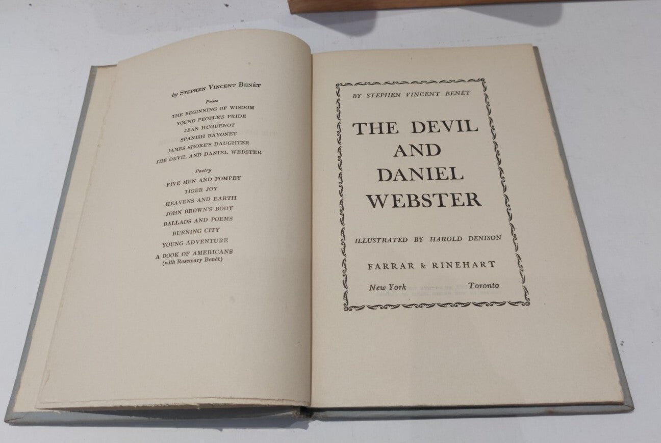 The Devil and Daniel Webster By Stephen Benet (1937) Farrar & Rinehart 2
