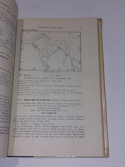 Handbook Of The Birds Of India And Pakistan [Vol.9] 1973 By Ali & Ripley Hb6