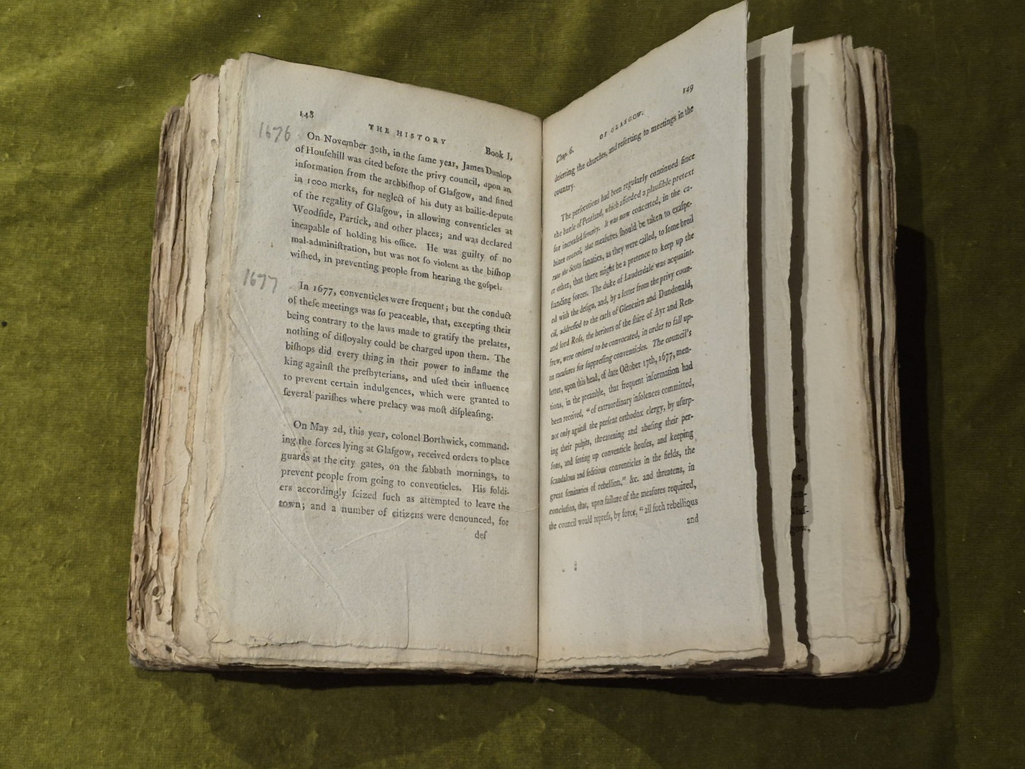 History of Glasgow and of Paisley , Greenock and Port Glasgow Brown 1795 Vol 1&28