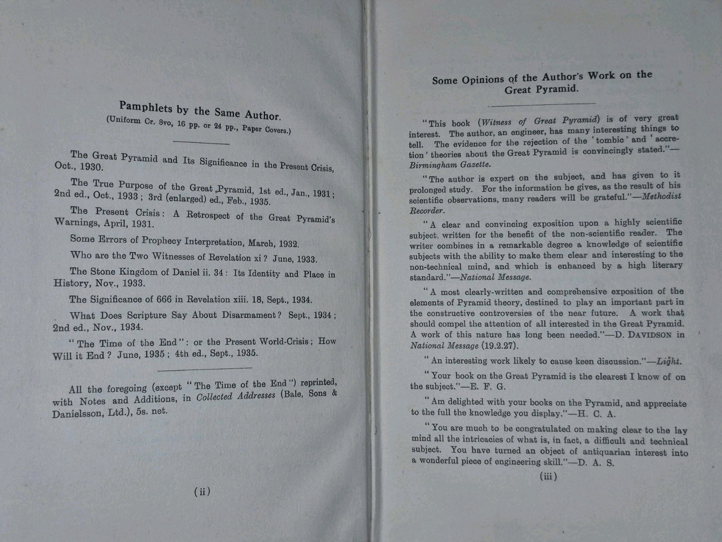 History and Significance of the Great Pyramid Basil Stewart (c. 1935)4