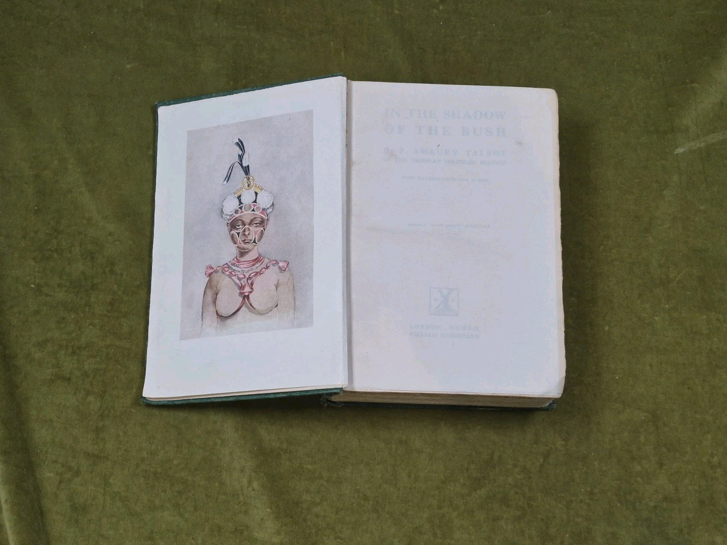 In the shadow of the Bush by P. Amaury Talbot 1912 Heinemann 1st HB5