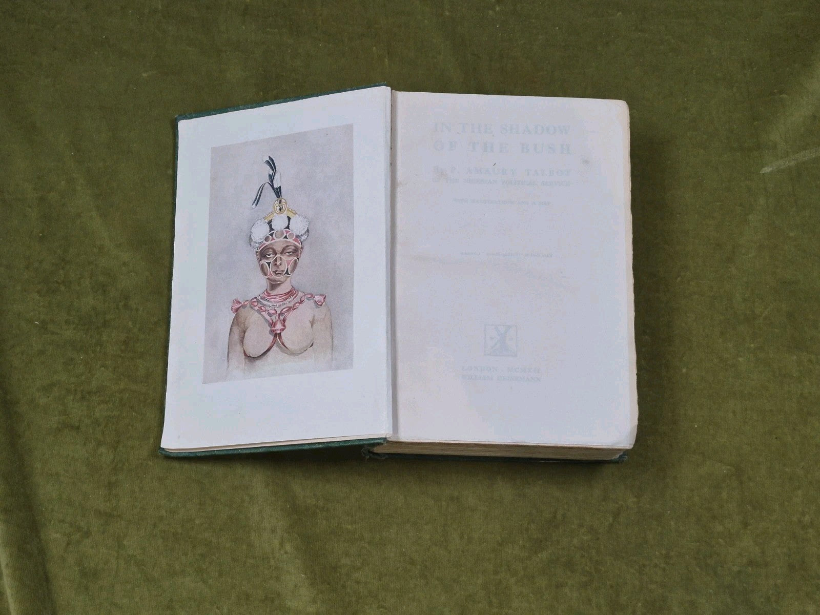 In the shadow of the Bush by P. Amaury Talbot 1912 Heinemann 1st HB5