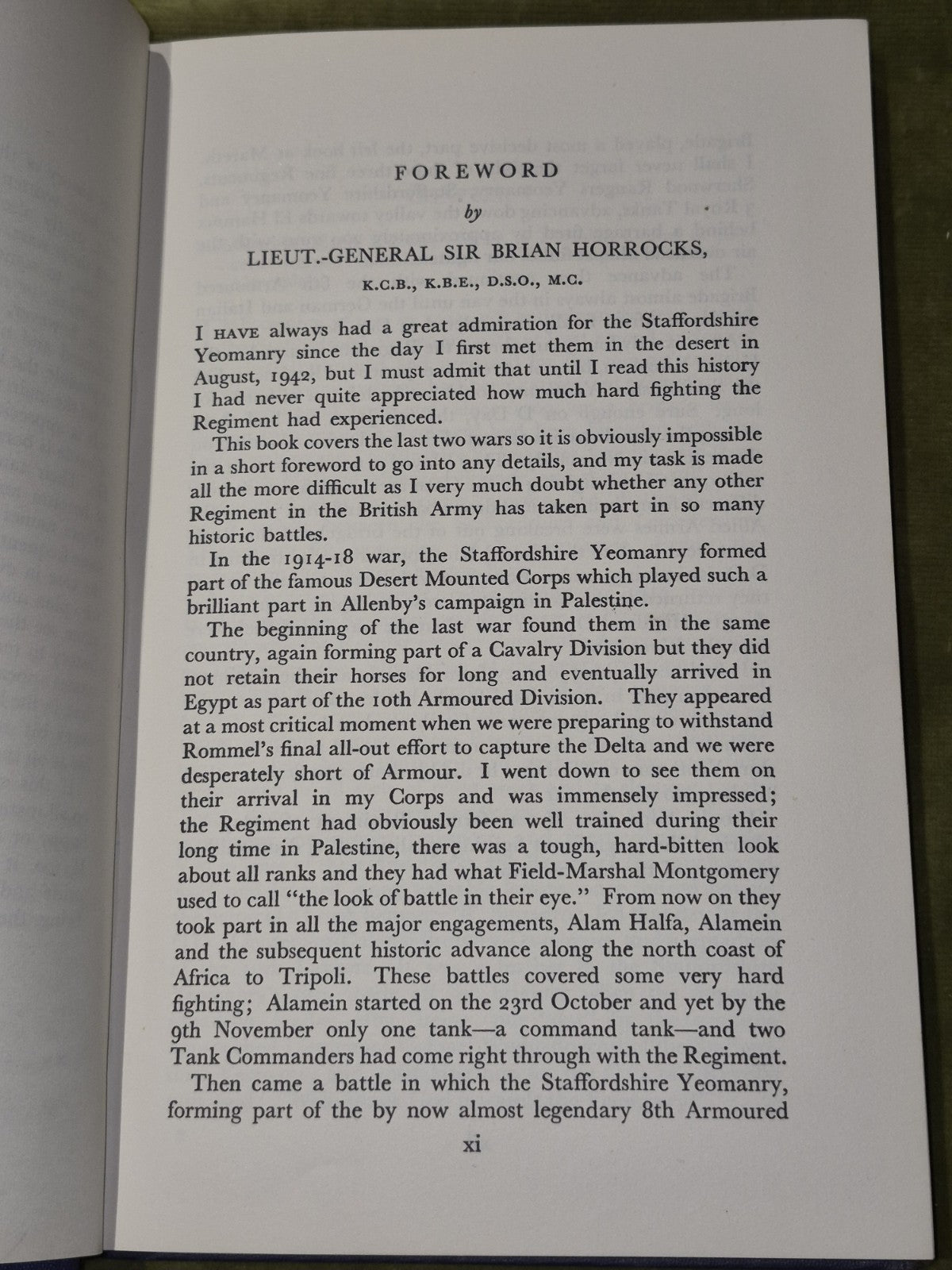 The Staffordshire Yeomanry in the First and Second World Wars 1950 Kemp6