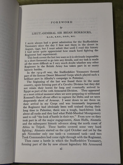 The Staffordshire Yeomanry in the First and Second World Wars 1950 Kemp6