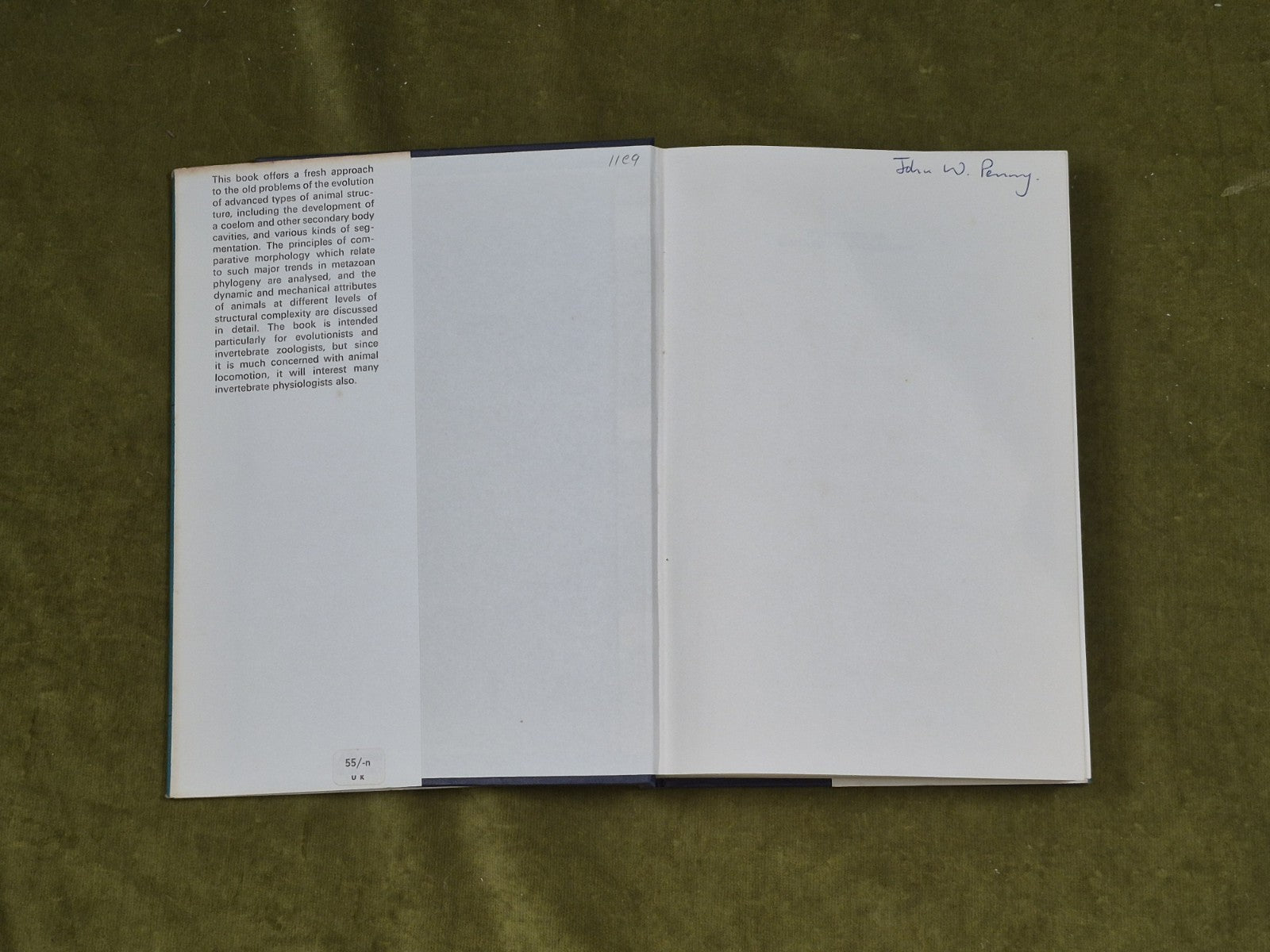 Dynamics in Metazoan Evolution - R. B. Clark , Clarendon Press 1964 HB DJ3