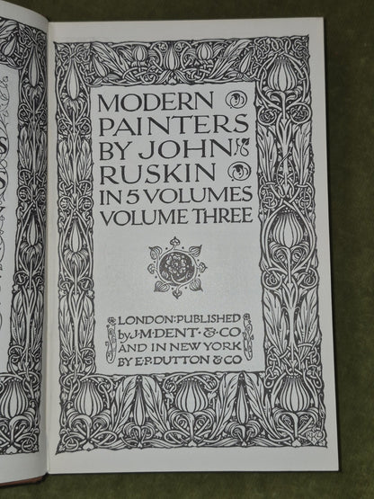 John Ruskin Modern Painters Stones of Venice Seven Lamps Complete Everyman8