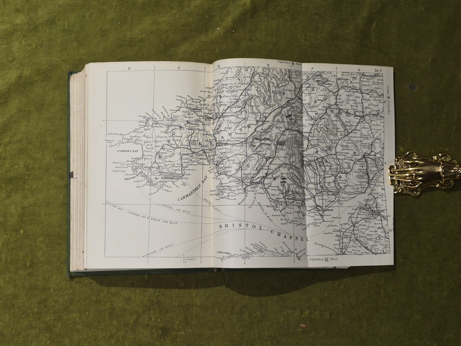 G. W. Bacon Tourist's Guide & Handbook With Maps / Map To England And Wales.6