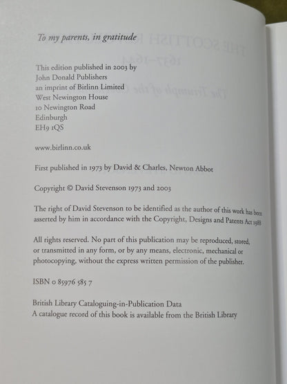 The Scottish Revolution 1637-44 2003 Stevenson, David4
