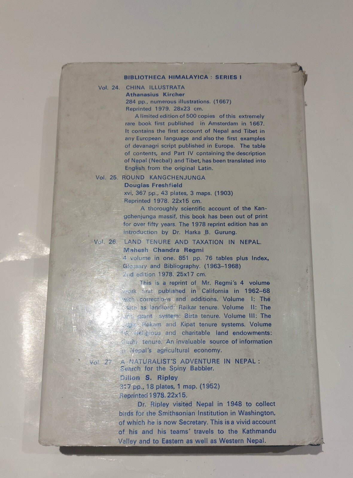 Western Himalaya and Tibet, Thomas Thomson (1979) Book1