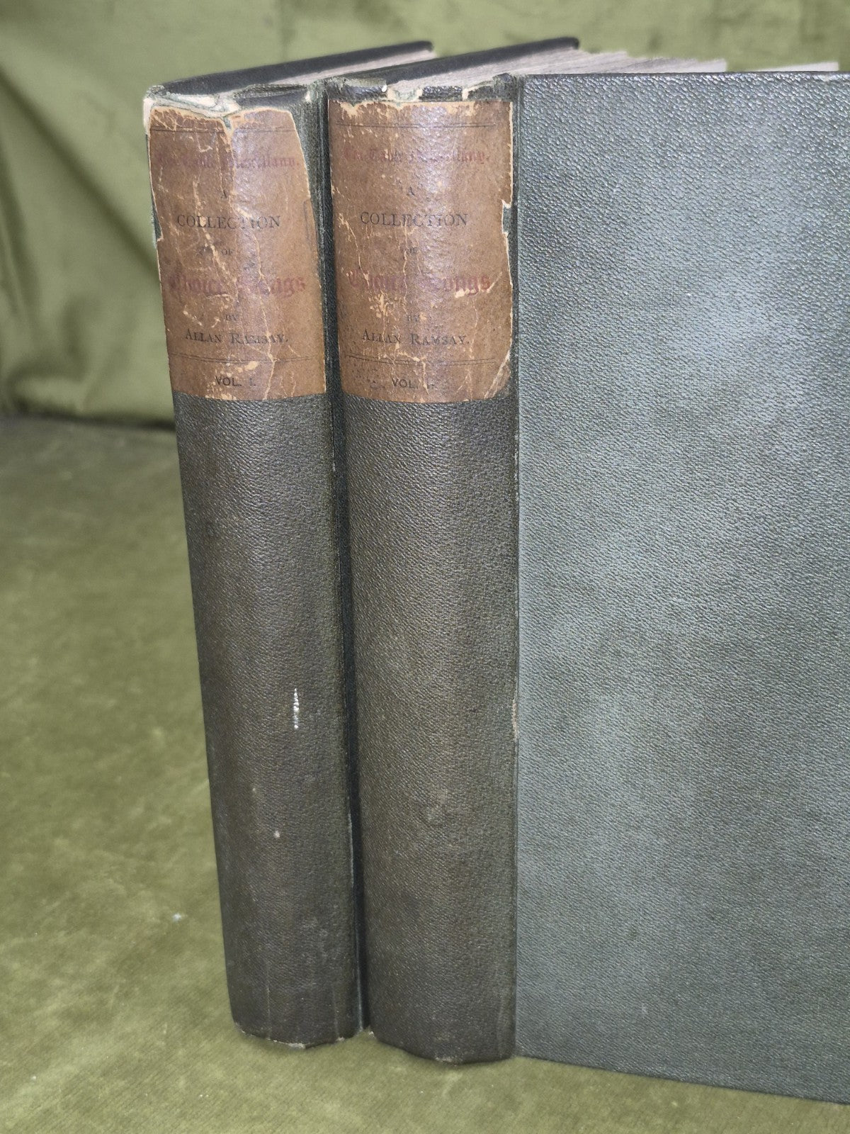Allan Ramsay – The Tea-Table Miscellany Set (1871) Scots & English Songs 2 Vol.1
